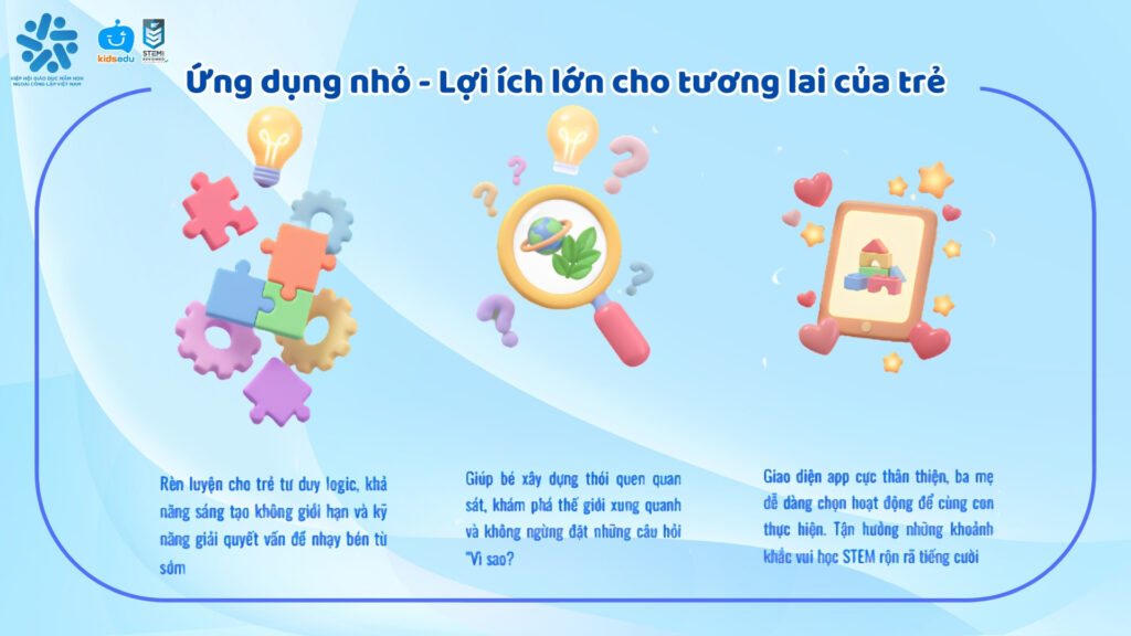 Lợi ích của giáo dục STEM mầm non qua ứng dụng KidsEdu STEM Playhouse