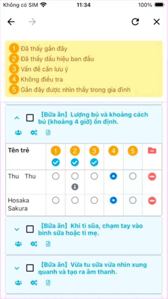 Màn hình ứng dụng